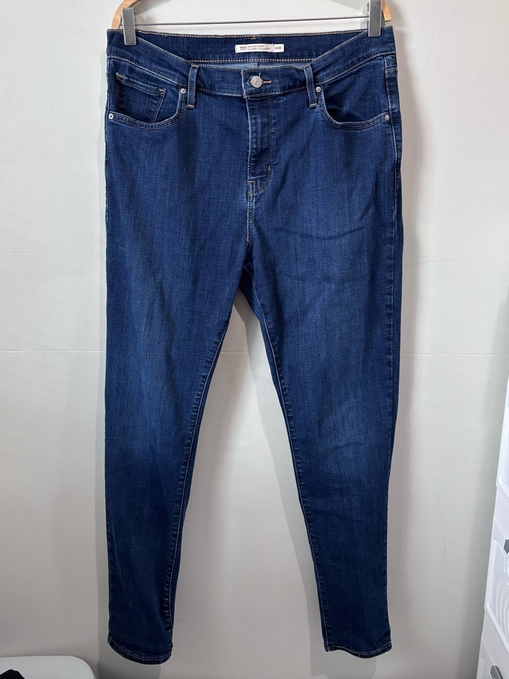 Levi’s 721 High Rise Skinny Jeans | Size 14W Long